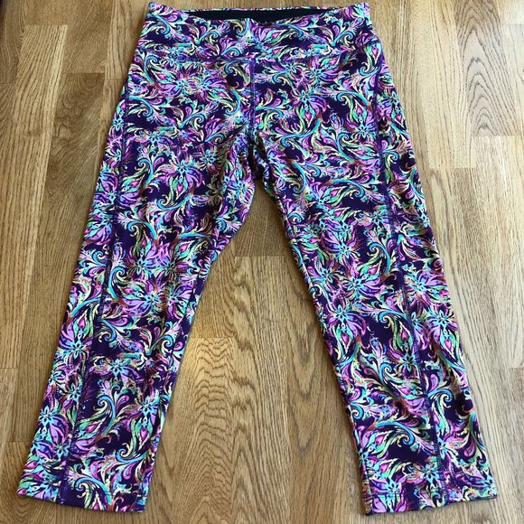 Lularoe Jade Workout Capri Cropped Leggings Size XS - Picture 2 of 11